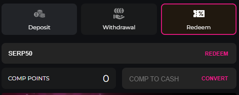 BettyWins Cashier showing $100 balance after entering RANK100